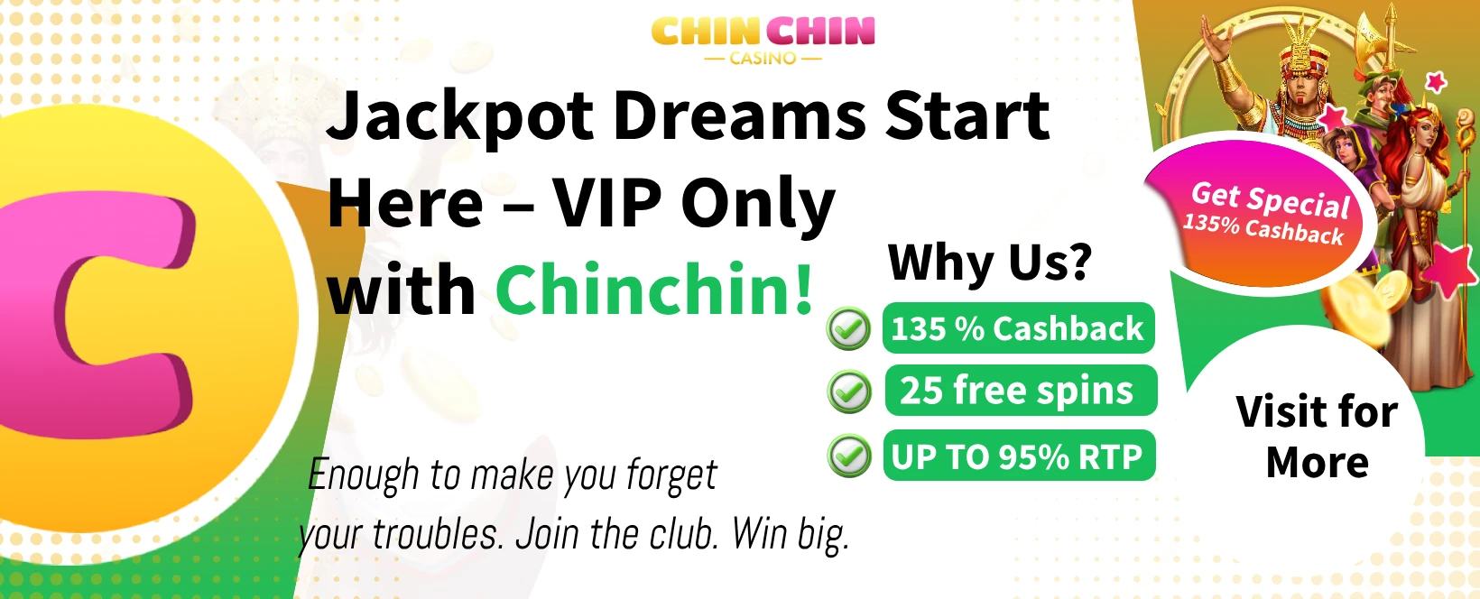 Play Fast. Win Big. Only with Chinchin on 10Bet!